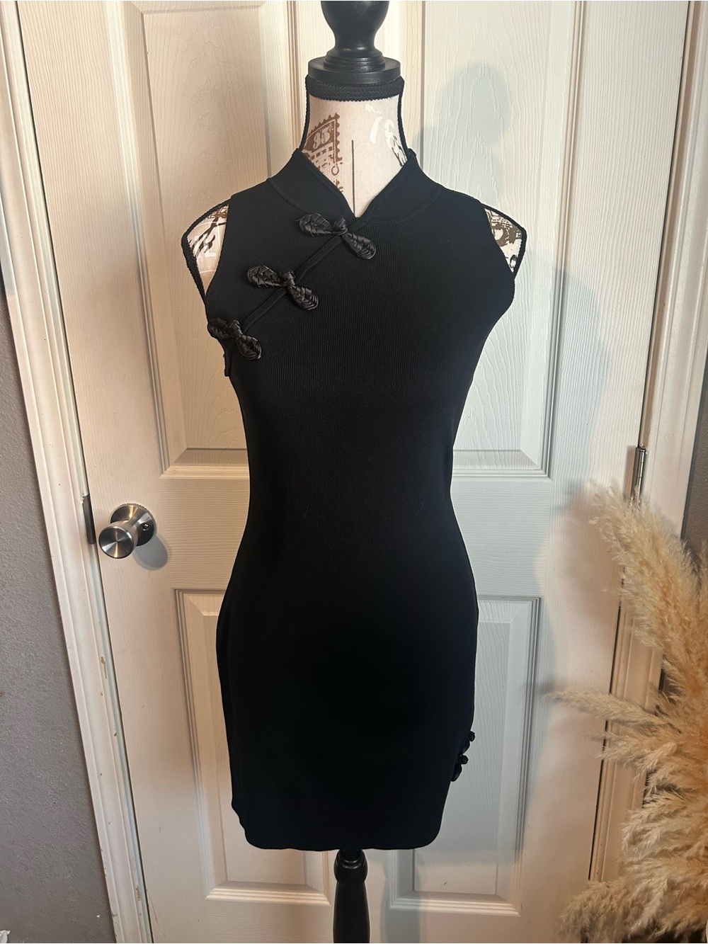 Black Cheongsam style dress